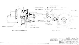 Scanned image of the Burner Assembly specification drawing.